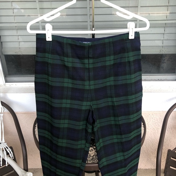 NWT Chaps Perfectly Polished Plaid Ankle Pants - 8 - Picture 2 of 11